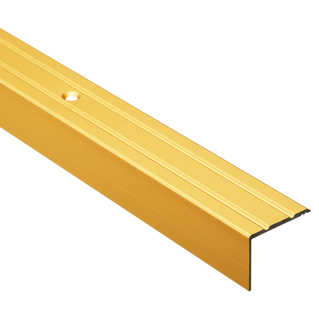 alfer Abschlussprofil messingfarben 200 x 2,5 x 1 cm