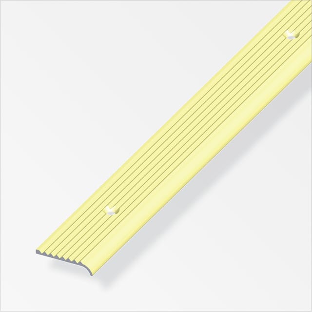 alfer Abschlussprofil messingfarben 200 x 2,5 x 0,6 cm