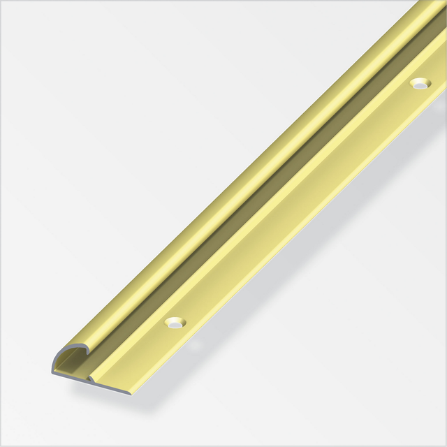 alfer Abschlussprofil Aluminium gold 1000 x 26 mm