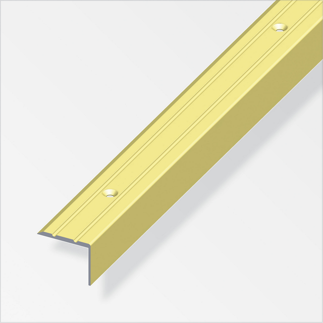 alfer Treppenprofil Aluminium messingfarben, Breite 25 mm
