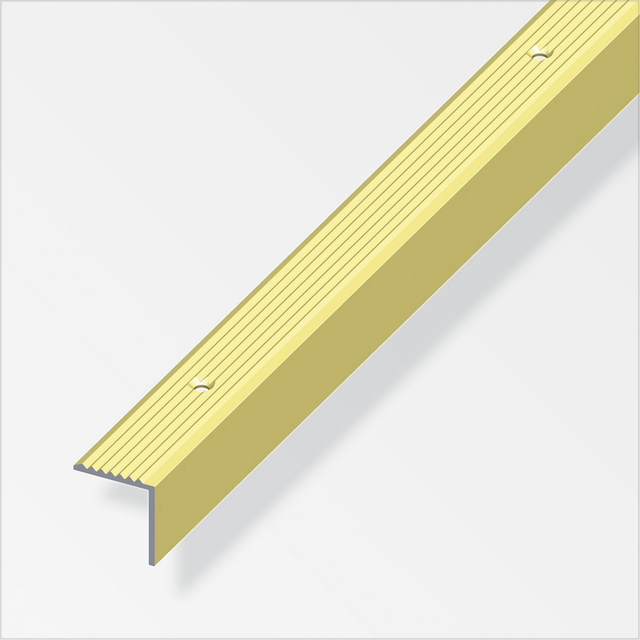 alfer Treppenprofil Aluminium messingfarben, Breite 19 mm