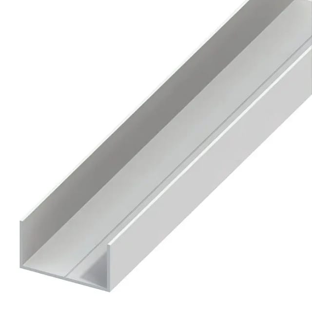 alfer U-Profil rechteckig weiß 100 x 2,75 x 1,55 cm