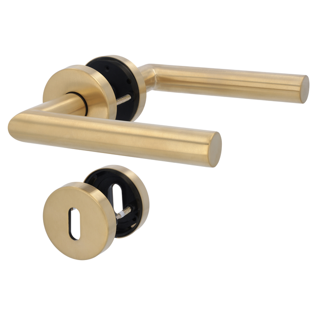 Alpertec Rosettengarnitur 'Fair I' Edelstahl gold matt