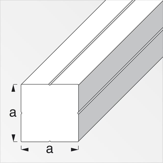 alfer Quadratstange 1,15 x 1,15 x 100 cm