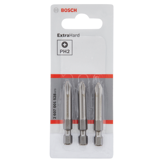 Bosch Bit PH 2 Extra Hart 49 mm 3 Stück