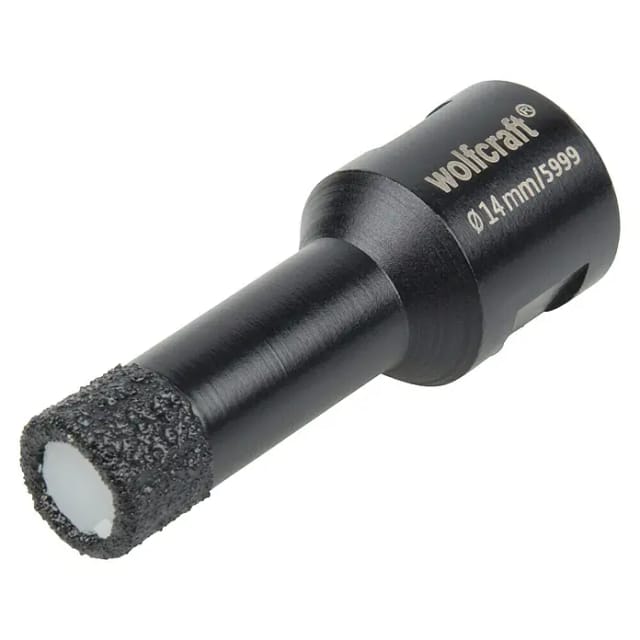 wolfcraft Diamant-Lochsäge Ceramic, M14 Ø14mm