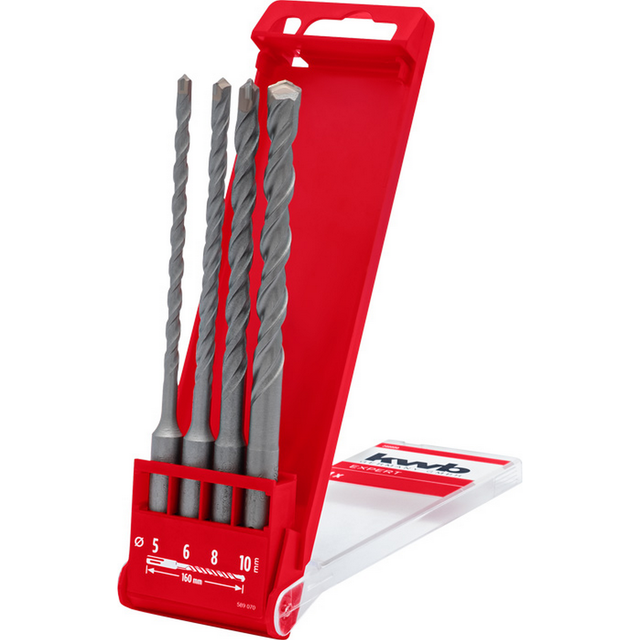 kwb Hammerbohrersatz 'HB 44' SDS-Plus 4-teilig