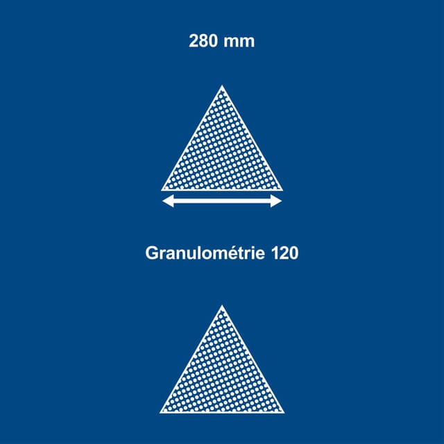 Scheppach Schleifpapier-Set K120 dreieckig 10-teilig