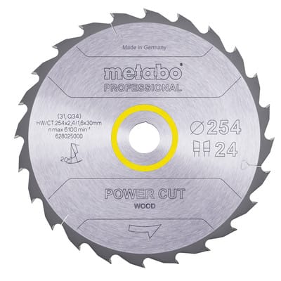 Metabo Kreissägeblatt 'Power Cut Wood' 254 x 2,4 x 30 mm
