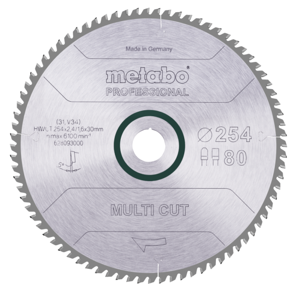 Metabo Kreissägeblatt 'Multi Cut Professional' 254 x 2,4 x 30 mm