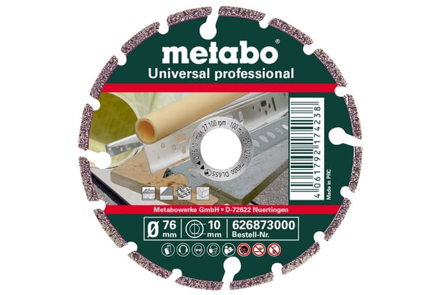 Metabo Universal-Diamanttrennscheibe 'Professional' 76 x 10 mm
