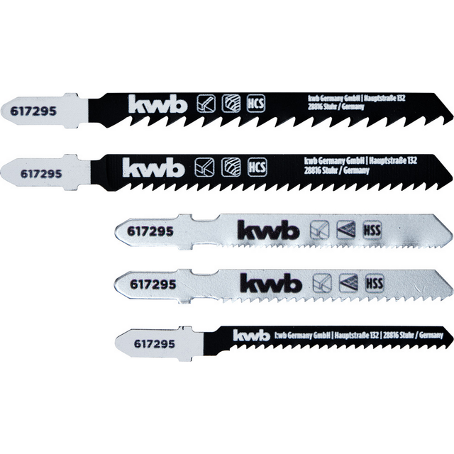 kwb Stichsägeblatt-Set 5-teilig