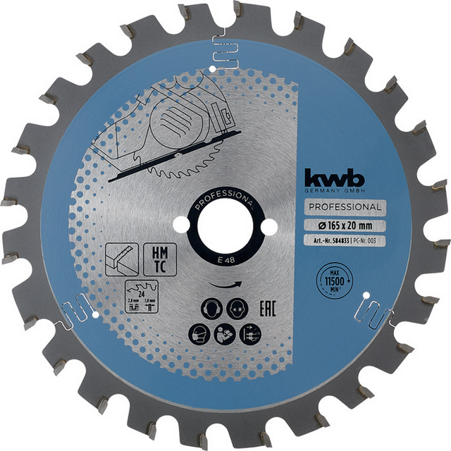 kwb Handkreissägeblatt 'Easy Cut' 'Easy Cut' Ø 165 x 2,8 x 20 mm