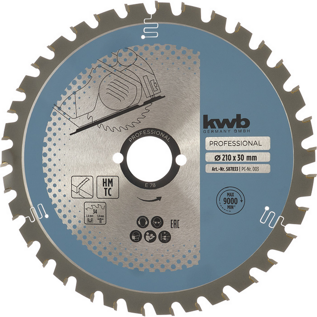 kwb Handkreissägeblatt 'Easy Cut' 'Easy Cut' Ø 190 x 2,8 x 16 mm