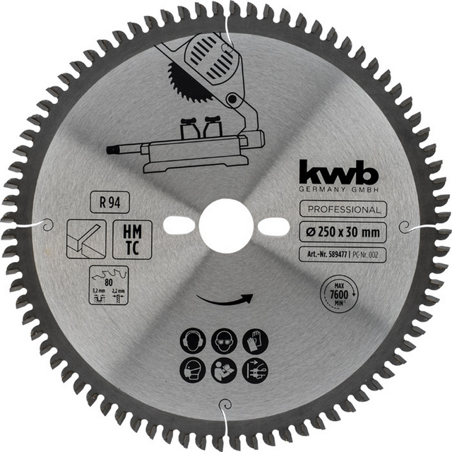 kwb Kreissägeblatt Ø 250 x 3,2 x 30 mm
