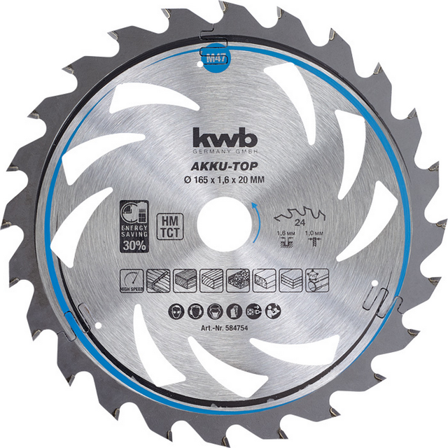 kwb Kreissägeblatt Ø 165 x 1,6 x 20 mm