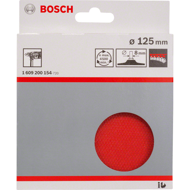 Bosch Schleifteller 125 mm für Bohrmaschinen