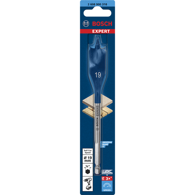 Bosch Flachfräsbohrer 'Expert Self Cut Speed' 19 x 152 mm