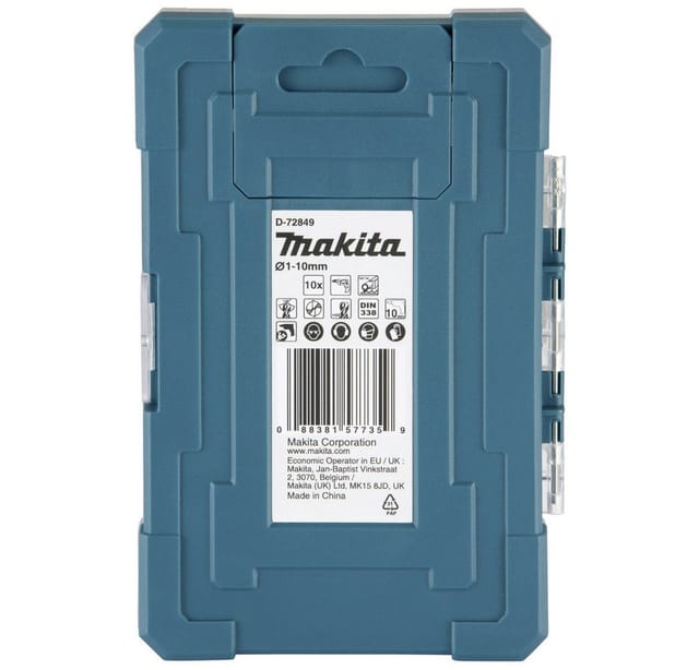 Makita Bohrer-Set 'D-72849' HSS 10-teilig