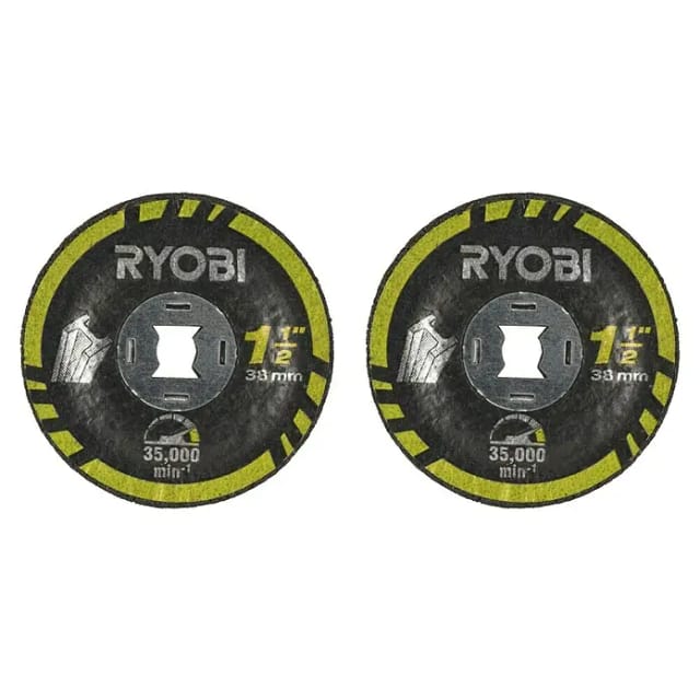 Ryobi Metall-Schleifscheiben 'Twist-Look' Ø 38 mm 2er-Set