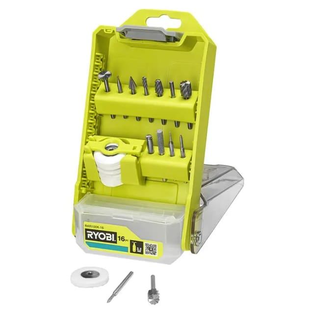 Ryobi Schnitz- und Gravierset 'USB-Lithium' 16-teilig