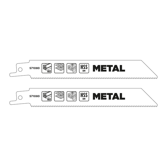 kwb HSS-BiM-Säbelsägeblätter für Metall 152 mm 2 Stück