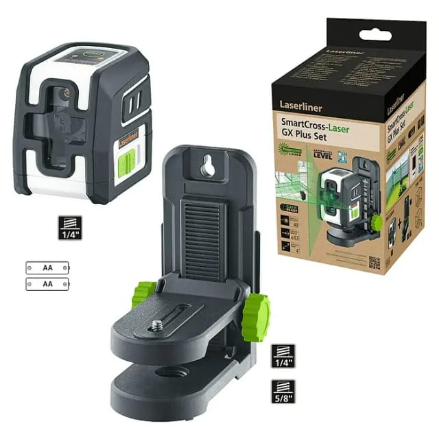 Laserliner Kreuzlinienlaser 'SmartCross-Laser GX Plus Set' mit Stativ