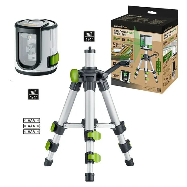 Laserliner Kreuzlinienlaser 'EasyCross Work Set' mit Stativ