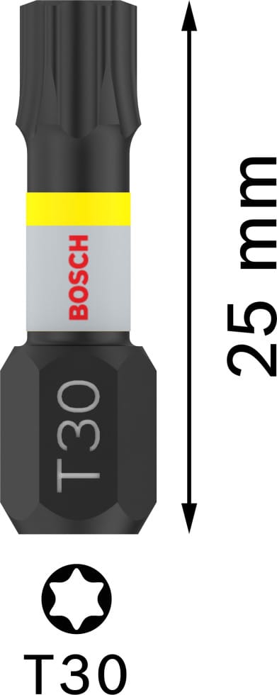Bosch Schrauberbit 'Pro Torx Impact' T30, 25 mm 2-teilig