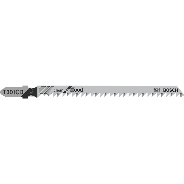 Bosch Stichsägeblatt 'Clean for Wood T301CD HCS' 117 mm, 3 Stück