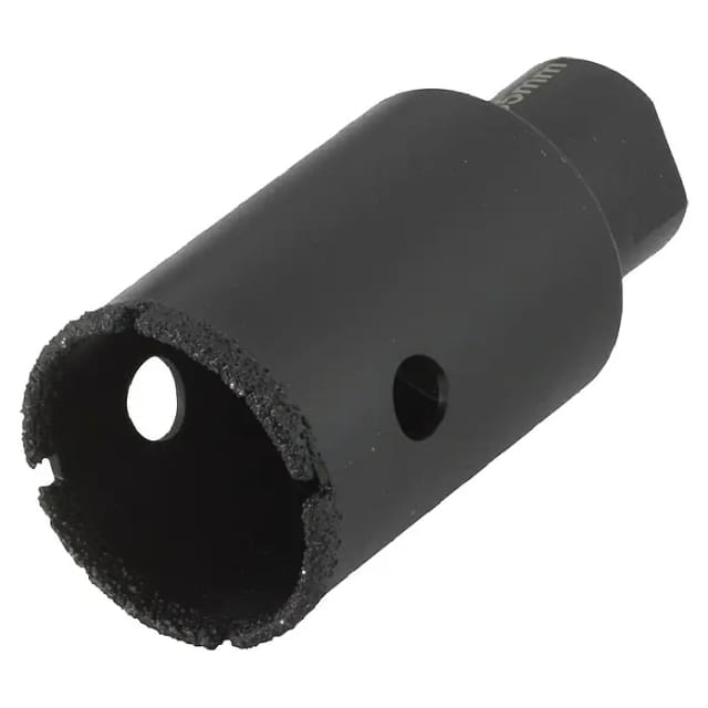 wolfcraft Diamant-Lochsäge 'Ceramic' schwarz Ø 35 mm
