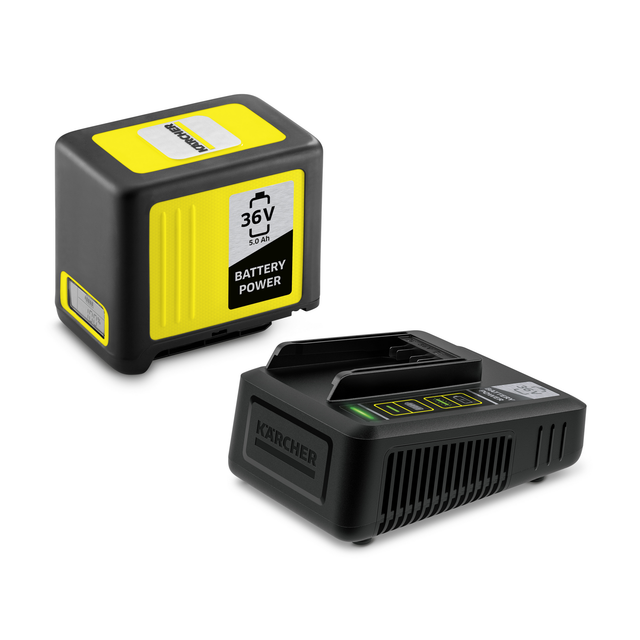 Kärcher Akku-Starter-Set 'Battery Power' Ladegerät und Akku 36 V, 5,0 Ah