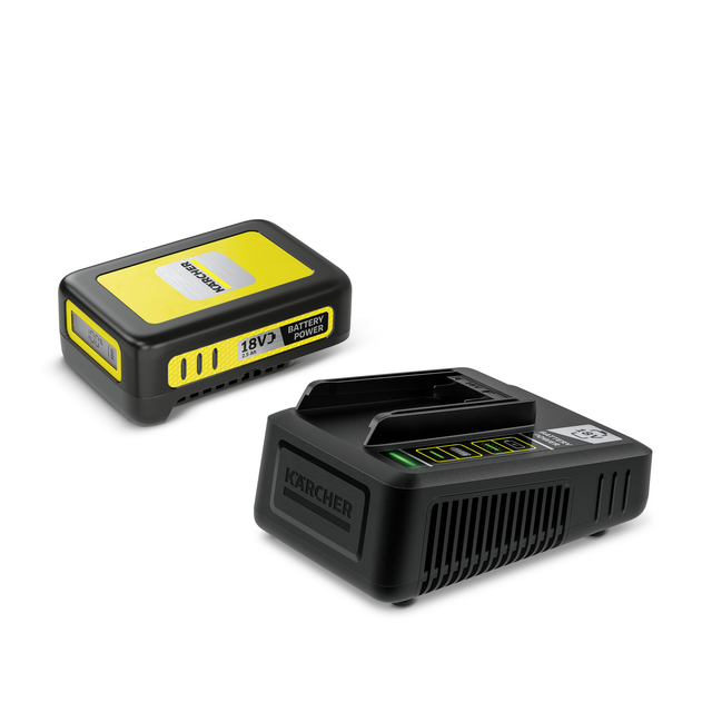 Kärcher Akku-Starter-Set 'Battery Power' Ladegerät und Akku 18 V, 2,5 Ah