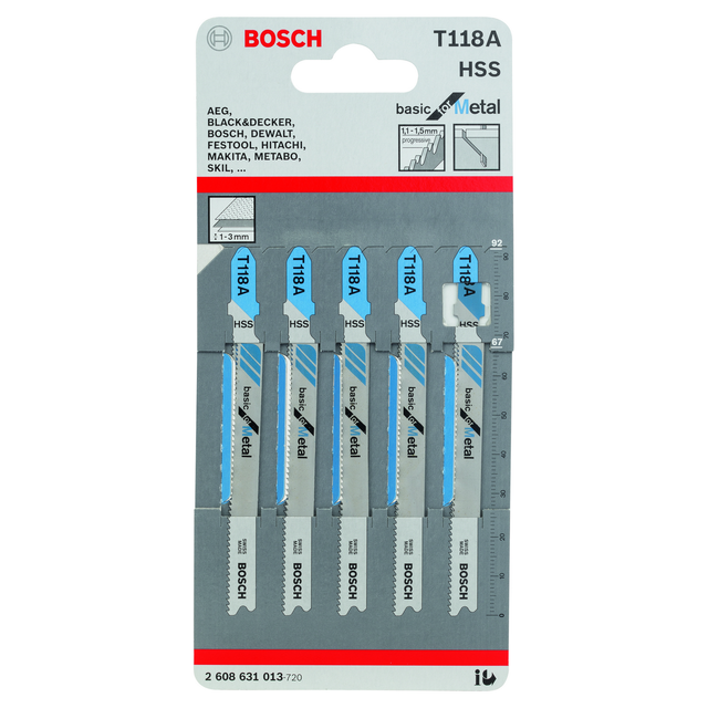 Bosch Stichsägeblätter T 118 A