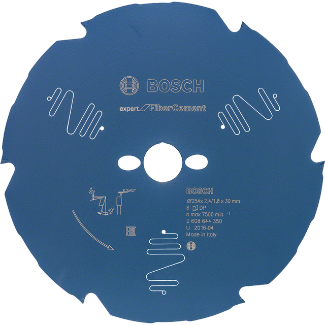 Bosch Kreissägeblatt 'Expert for Fiber Cement' 254 x 30 mm 6 Zähne