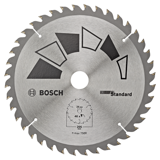 Kreissägeblatt 'Standard' 40 Zähne Ø 205 mm