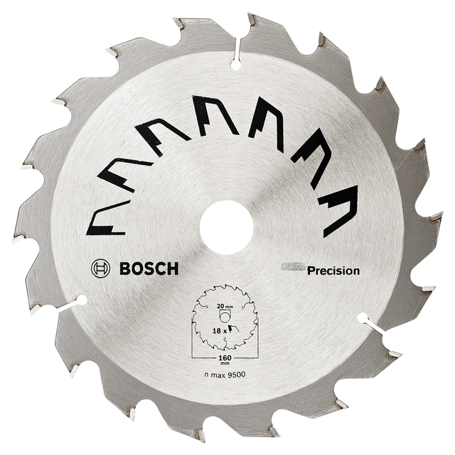 Bosch Kreissägeblatt 'Precision' 18 Zähne Ø 160 mm