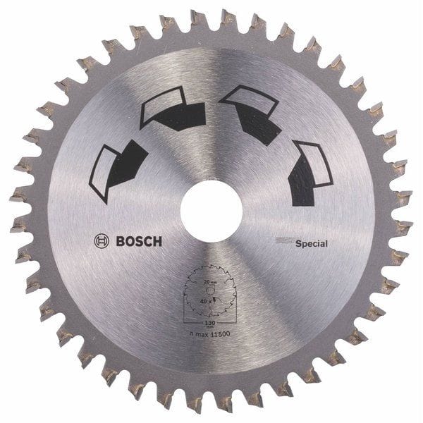 Bosch Kreissägeblatt 'Special' 40 Zähne Ø 130 mm