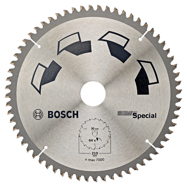 Bosch Kreissägeblatt 'Special' 64 Zähne Ø 210 mm