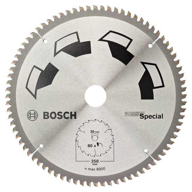 Kreissägeblatt 80 Zähne Ø 25 cm 'Special'
