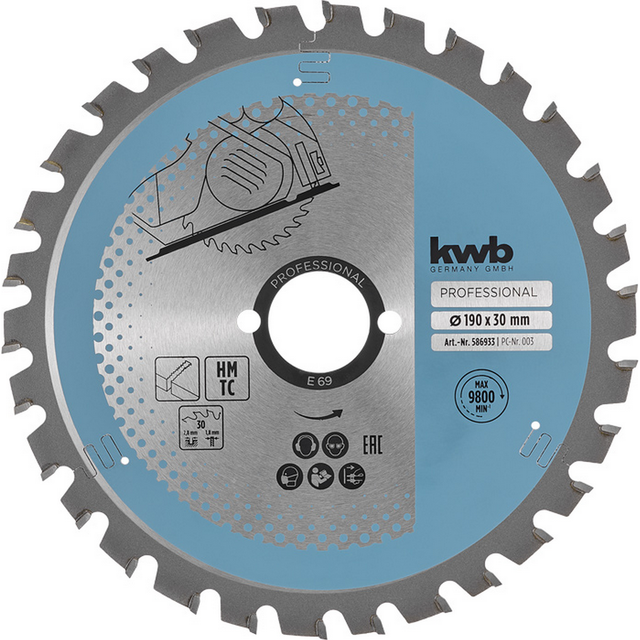 kwb Handkreissägeblatt 'Easy Cut' 'Easy Cut' Ø 190 x 2,8 x 30 mm
