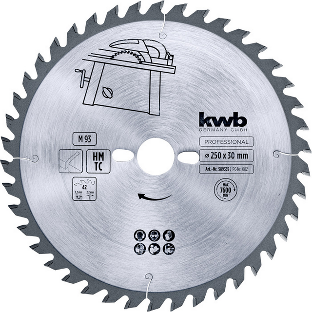 kwb Kreissägeblatt Ø 250 x 2,2 x 30 mm