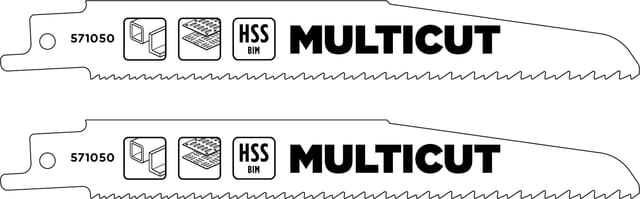kwb Säbelsägeblätter BIM 'Multicut Universal' grob-fein 2 Stück