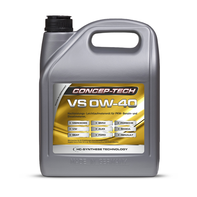 Concep-Tech Hochleistungs-Leichtlaufmotorenöl VS 0W-40, 5 l