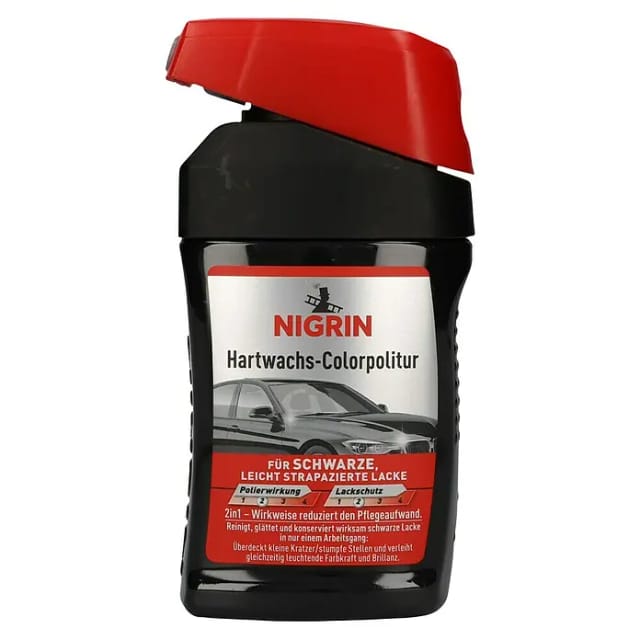 Nigrin Hartwachs-Colorpolitur schwarz 300 ml