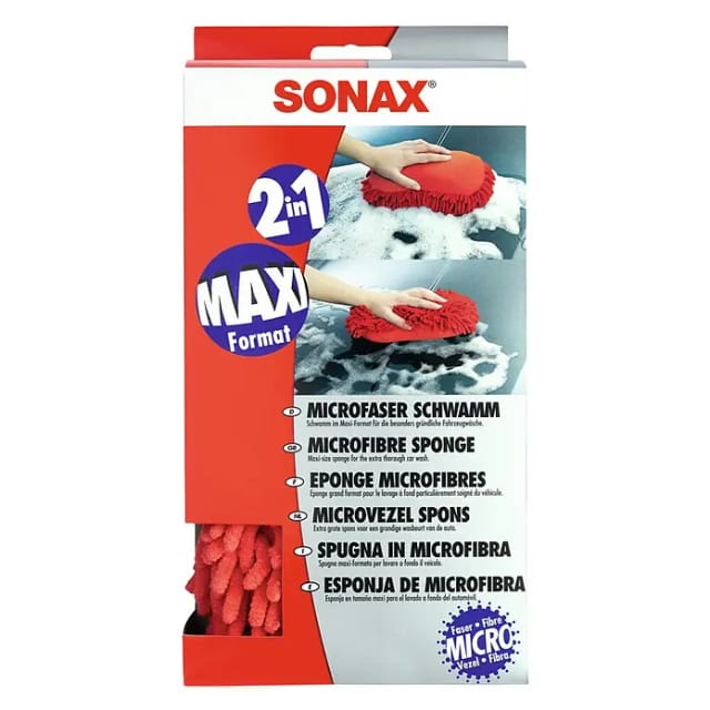 Sonax Microfaser-Schwamm 2 in 1 Maxi