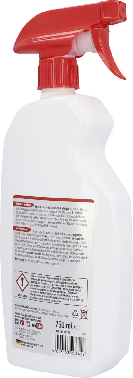 Nigrin Zeltdachreiniger 'Caravan' 750 ml