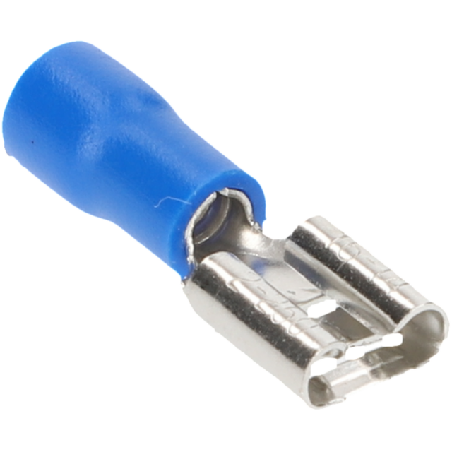 Cartrend Flachsteckhülsen blau 6,3 mm 20 Stück