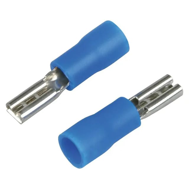 Cartrend Flachsteckhülse blau 2,8 mm 20 Stück