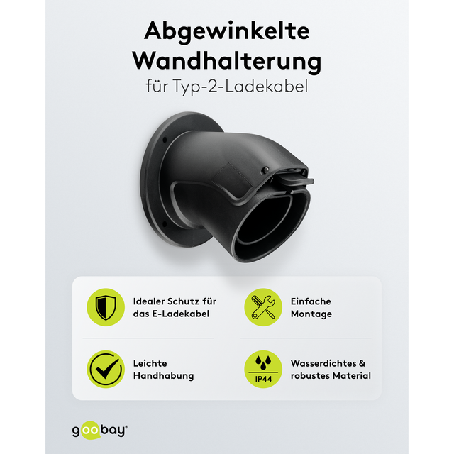 LAPP Wandhalterung abgewinkelt für Elektrofahrzeug-Ladekabel Typ 2